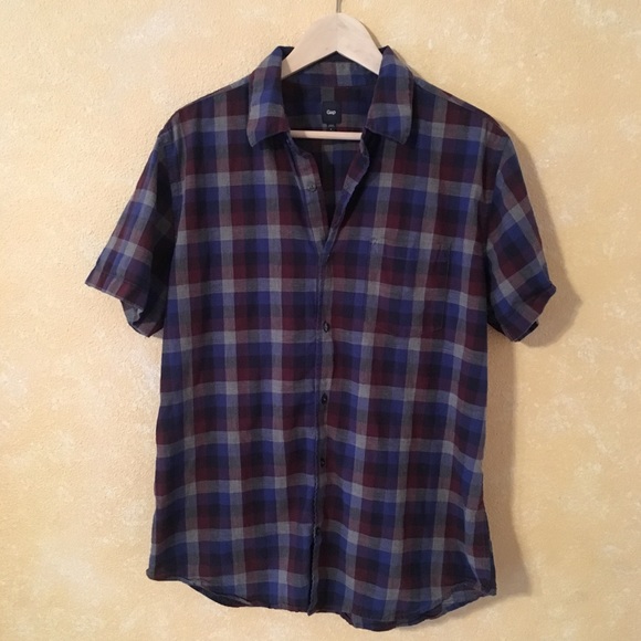 GAP Other - Gap Plaid Short Sleeve Button Up